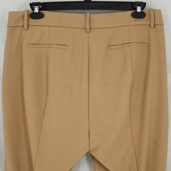 J Crew Dress Pants Womens 16 Beige Ruby Crop Pant Tapered Leg Pockets Career New - Picture 9 of 16